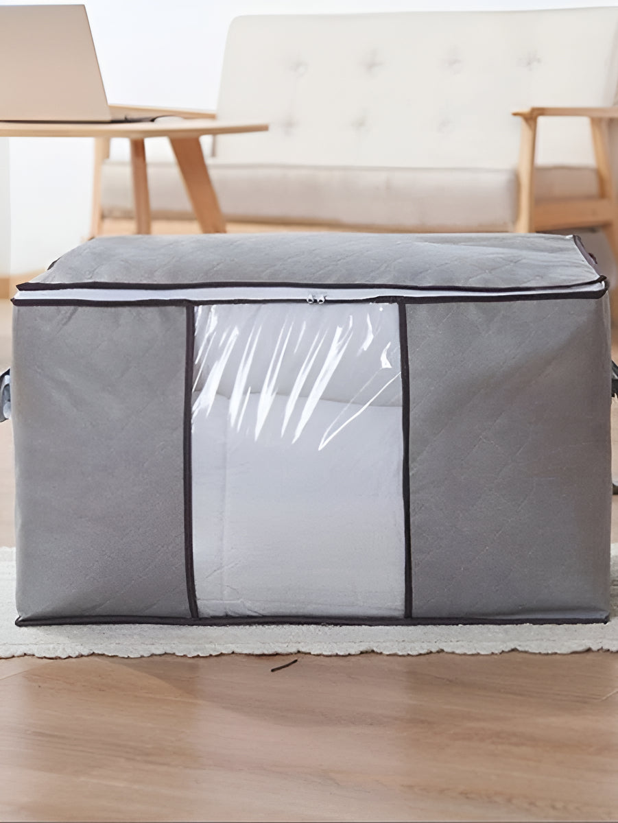 3 Unidades Organizador De Bolsas De Almacenamiento De Ropa Color Gris Tnt 3u