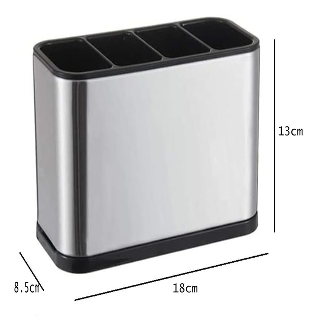 Almacenamiento De Cubiertos De Acero Inoxidable Con Función Plateado