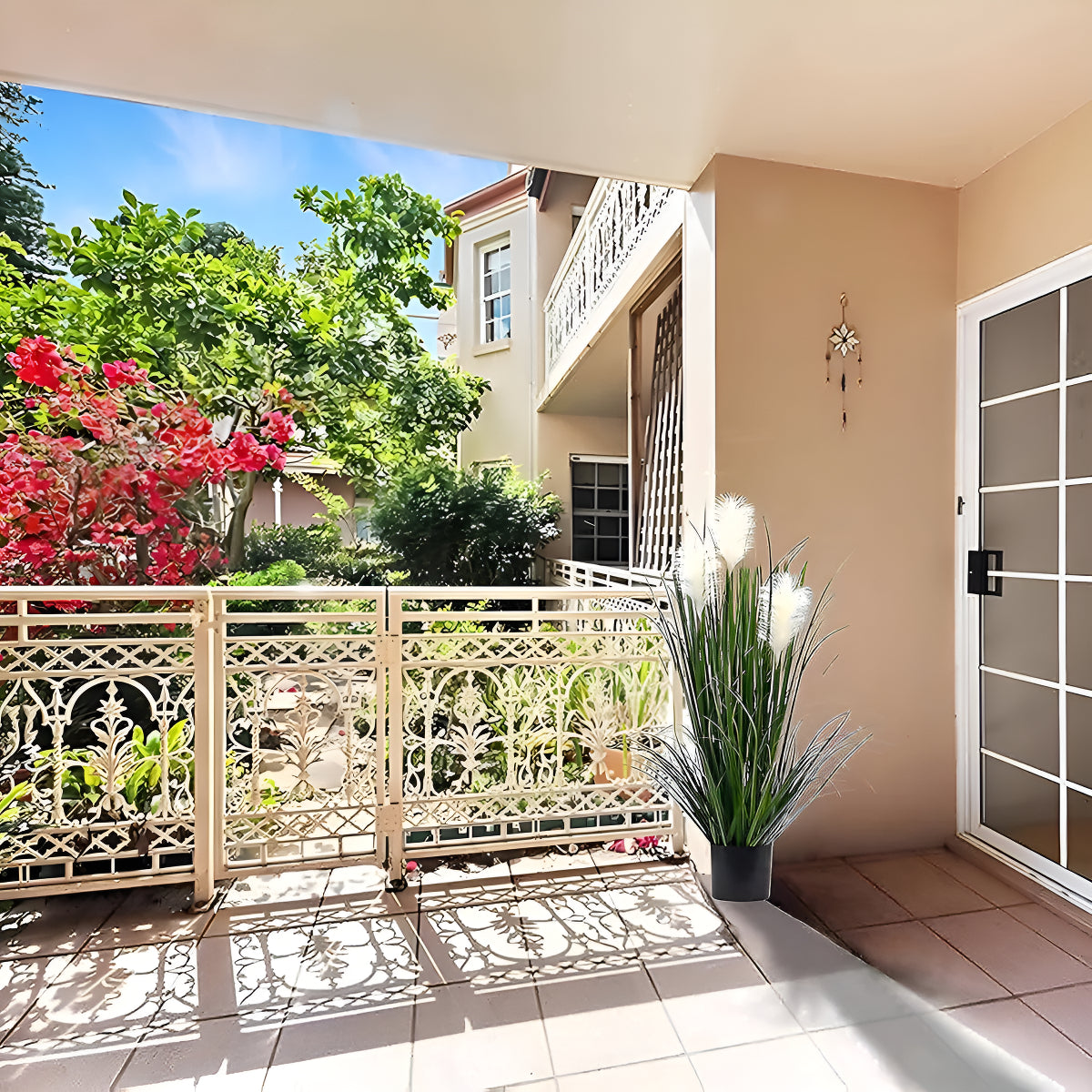 Flores Artificiales Haiton Decoración Plástico Verde 90 cm Maceta