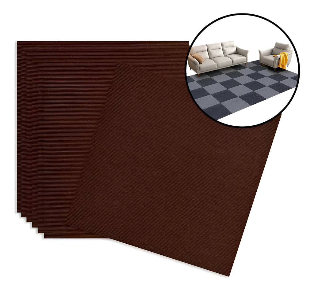 Alfombra Láminas Adhesivas Cubre Muros Color - 60x60cm Color Negro