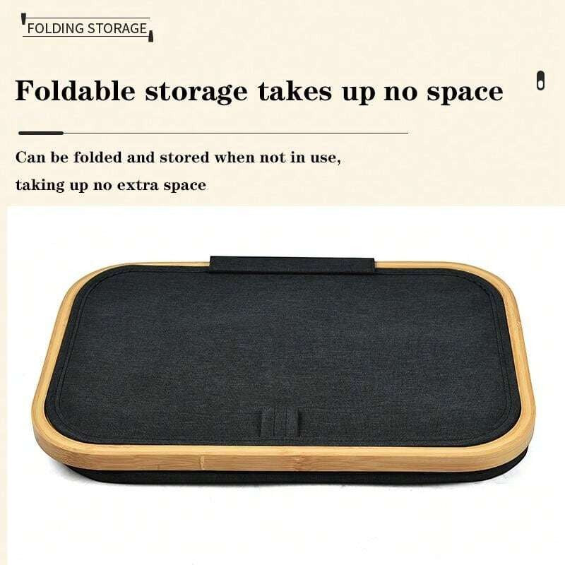 Cesto Canasto Ropa Sucia Plegable Borde Madera Con Tapa