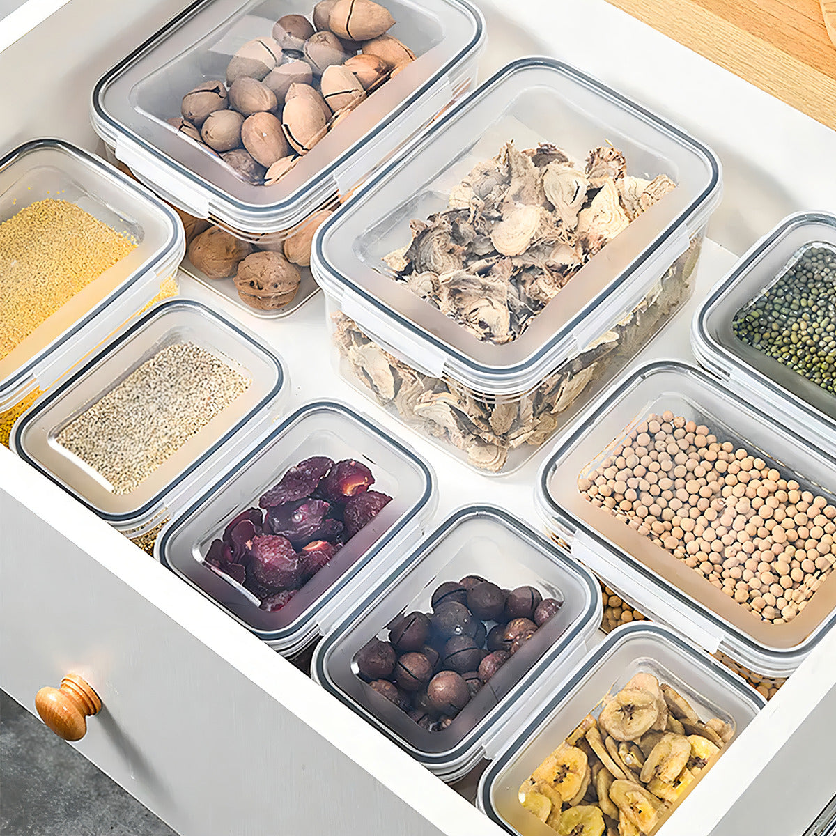 Envases Herméticos Transparente Plástico Desagüe 3 Unidades