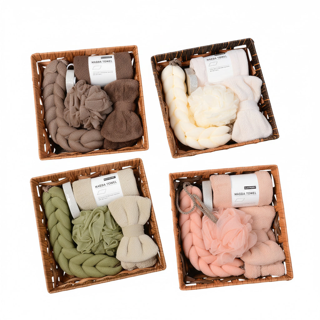 Juego De Spa 5 En 1 Herramienta De Baño Esponja