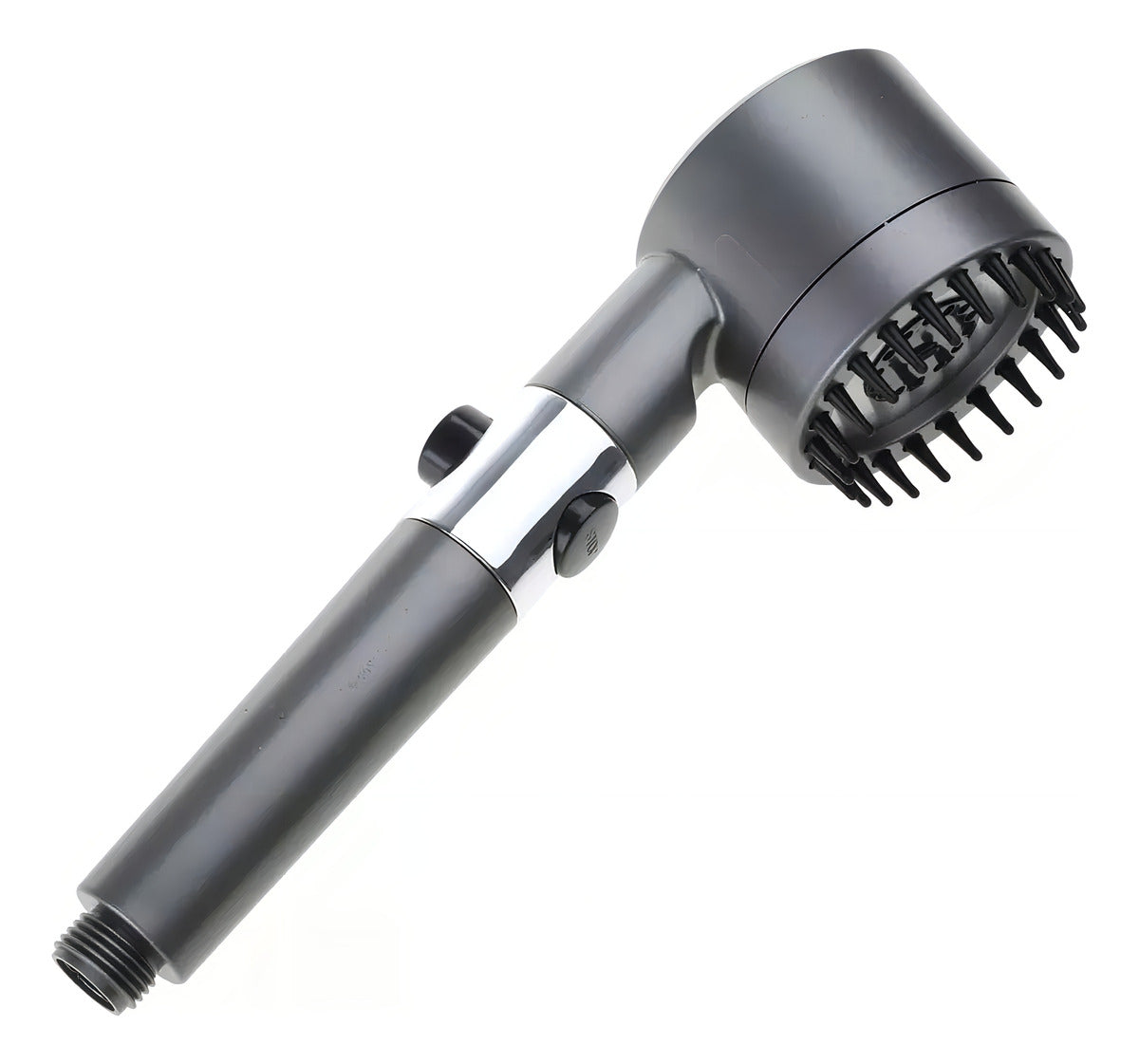 Cabezal Ducha Haiton Iónico Masaje Redondo 8cm Metal Gris Oscuro