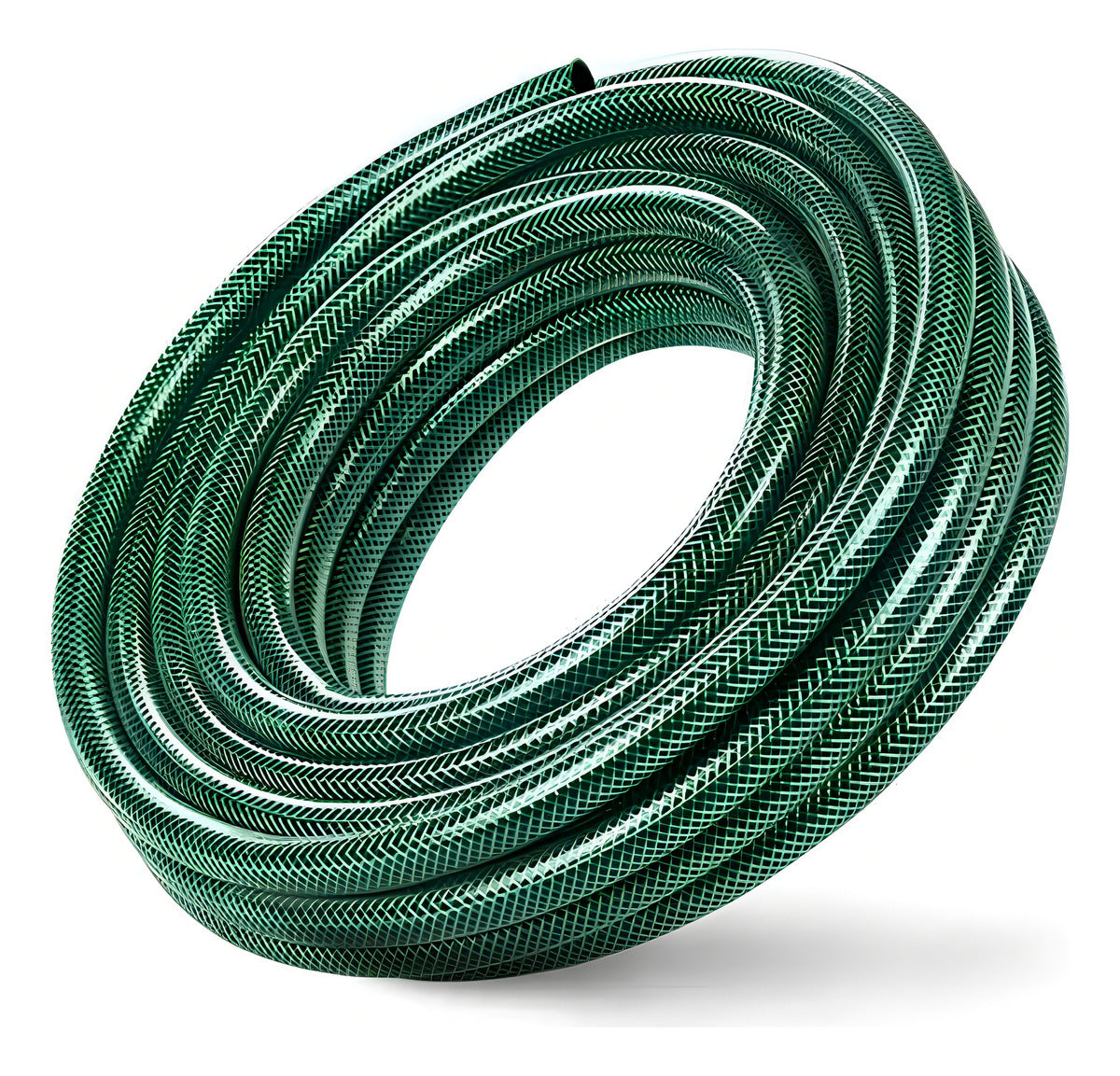 Manguera Haiton Jardín 1/2 Pulgada 25m Con Pistola Y Acoples Verdes