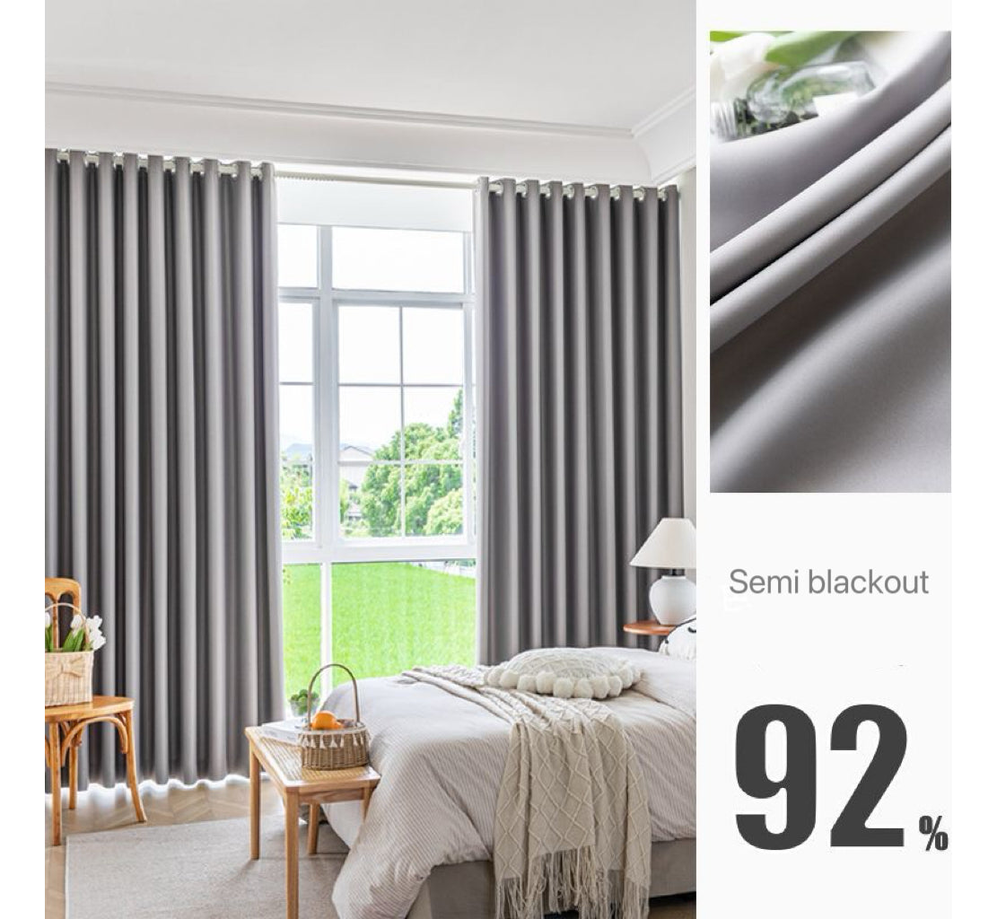 Cortina Semi Blackout 2 Paños 140x220cm Aislante