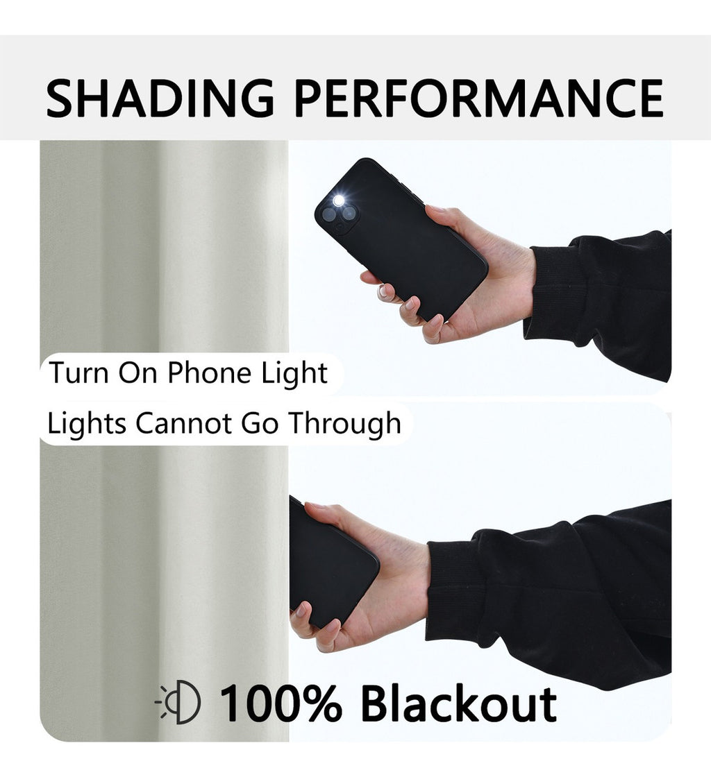 Cortina Blackout Engomada 132x220 2 Paños Tela Fresca