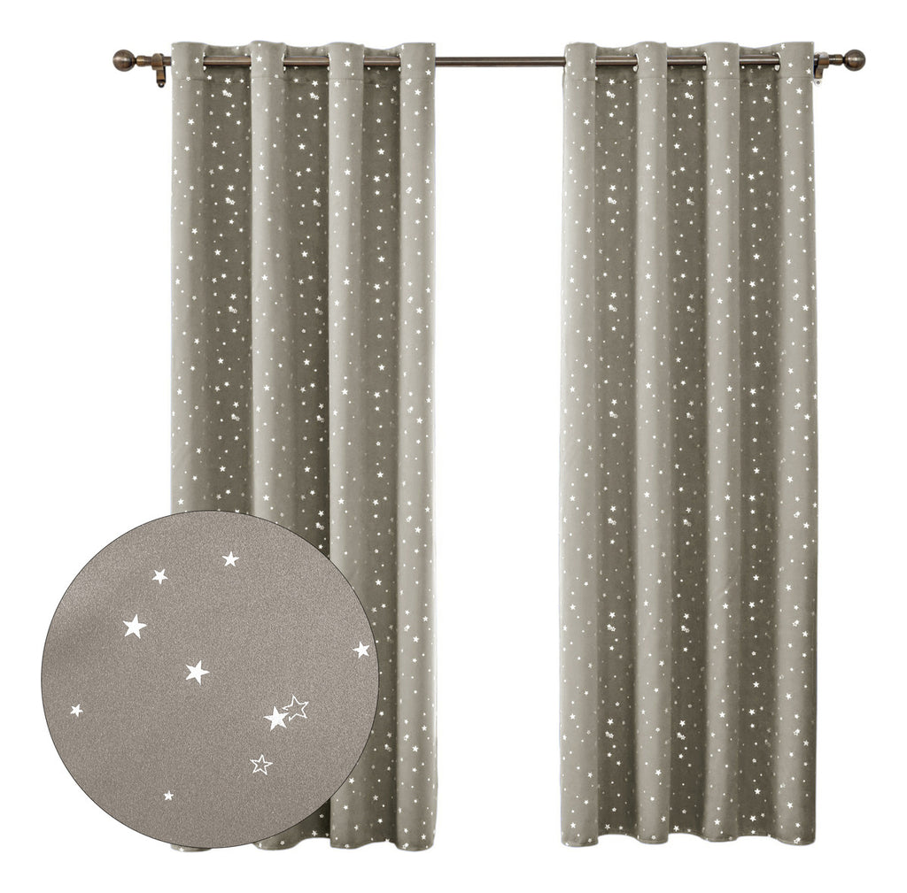 2 Paños Cortina Niña Niño Semi Blackout 140x220 Cm