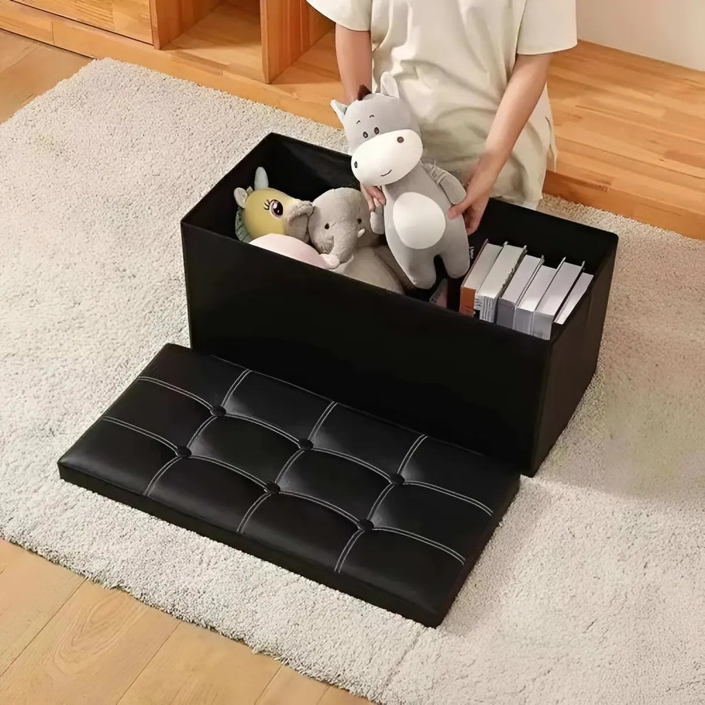 Banqueta Baul Sillon Pie De Cama Silla Organizador Plegable