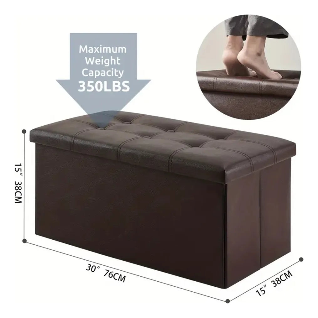 Banqueta Baul Sillon Pie De Cama Silla Organizador Plegable