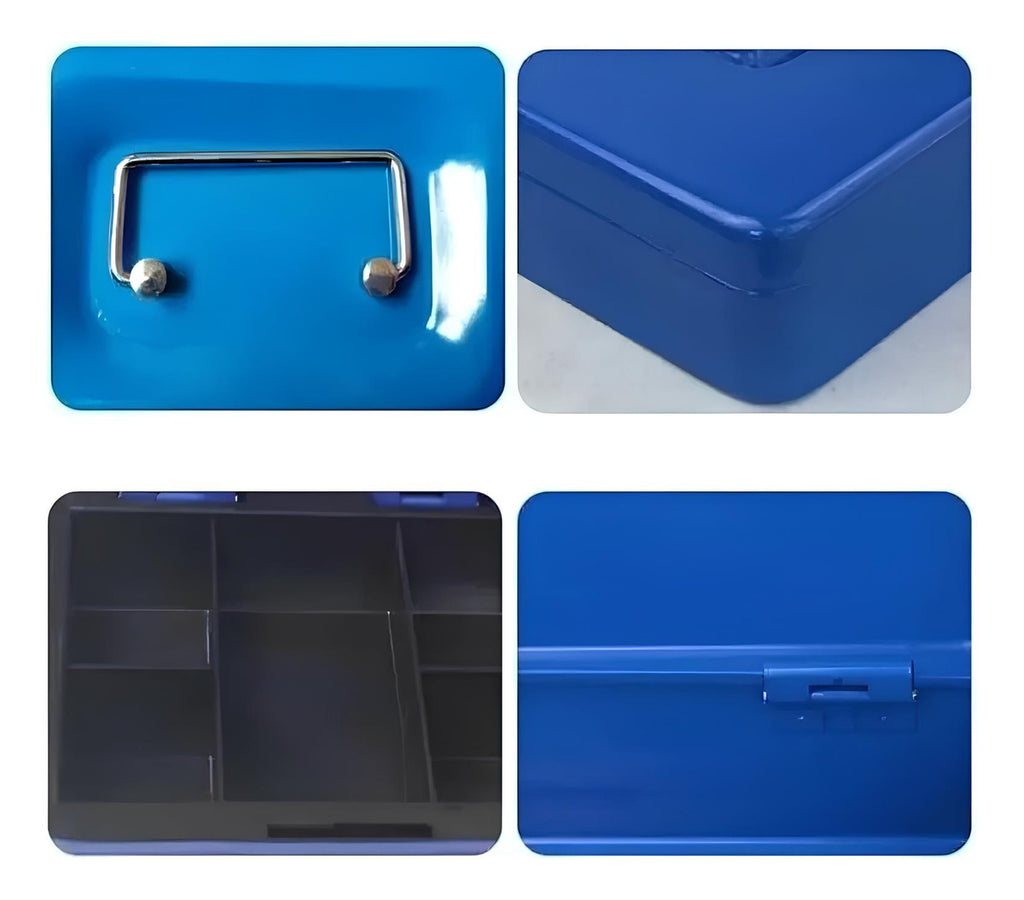 Caja Fuerte Metálica Con Llave Para Dinero 20x16x9cm