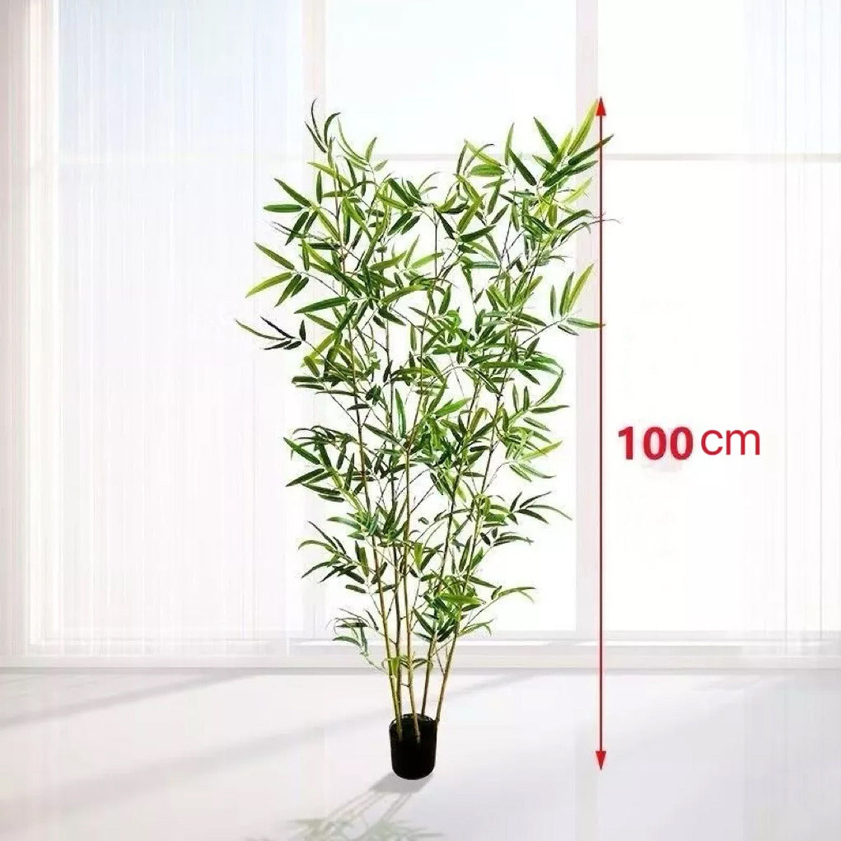 Bambú Artificial Planta Artificial 100 Centímetros Verde