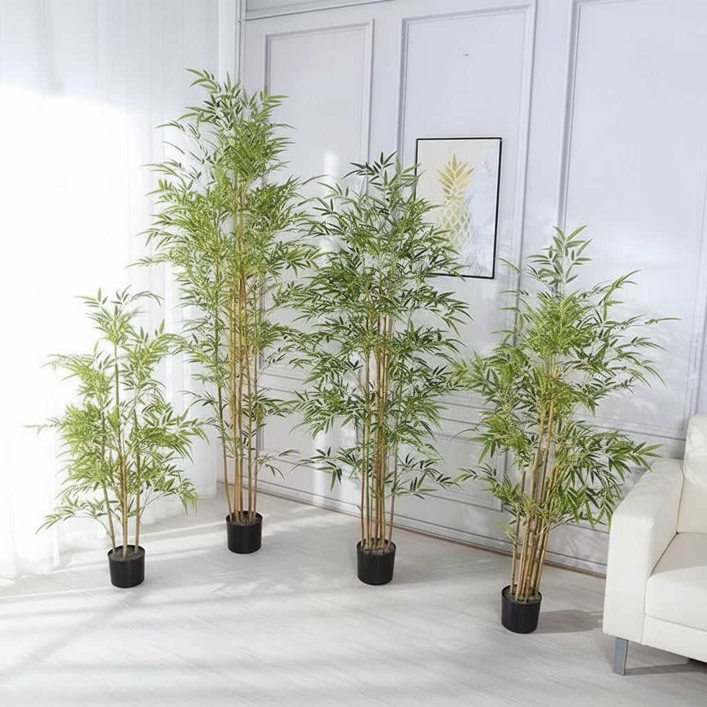 Bambú Artificial Planta Artificial 100 Centímetros Verde