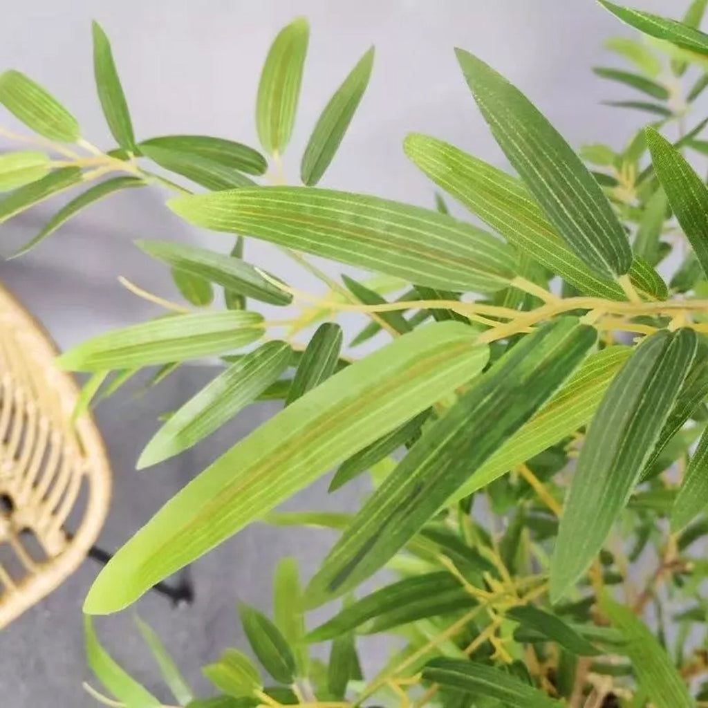 Bambú Artificial Planta Artificial 100 Centímetros Verde