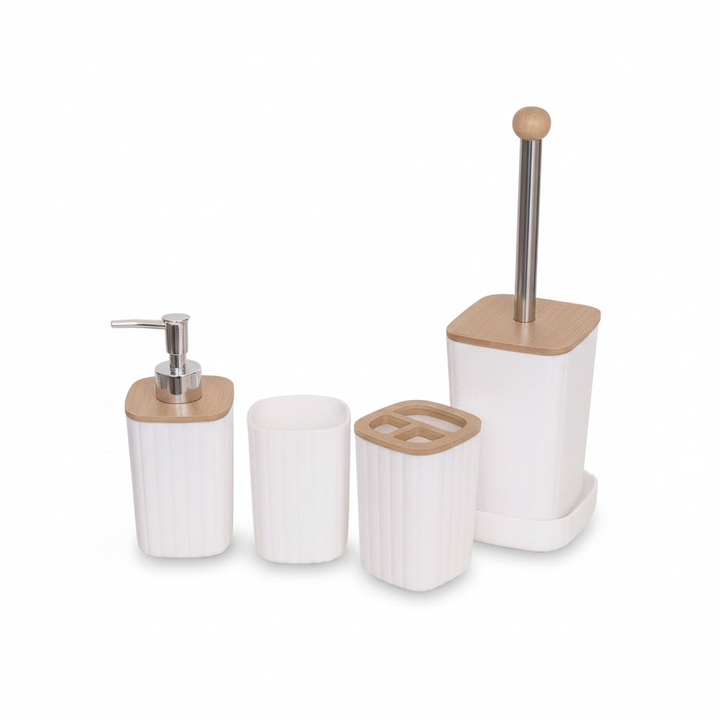 Juego De Accesorios De Baño 5 Pcs Kits Esenciales Decorativo