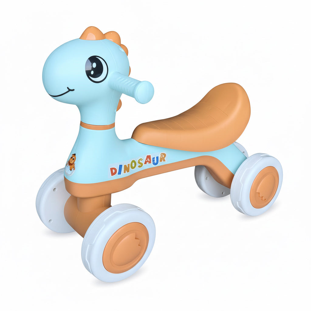 Andador Infantil Equilibrio De Dinosaurio Con Música Color Naranja