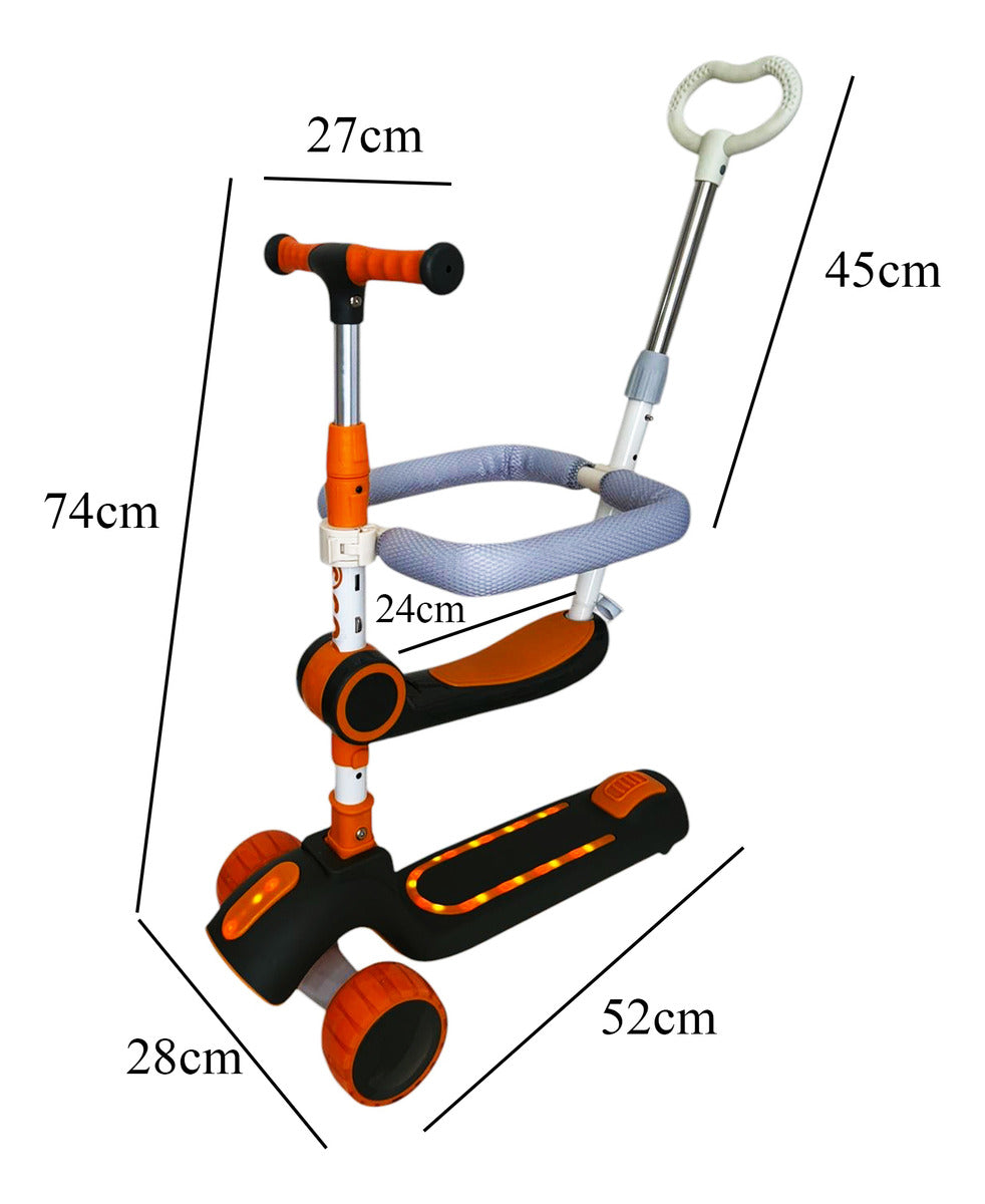 Coche Con Silla Y Varilla Con Luces Y Música
