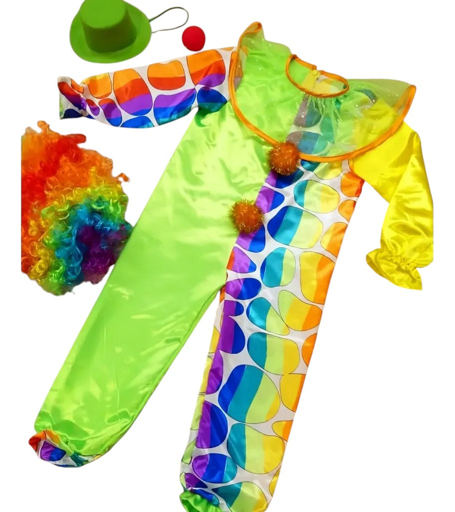 Set De Trajes Disfraces Cuentos Infantiles Varios Personajes Talla S 100-110cm Payaso