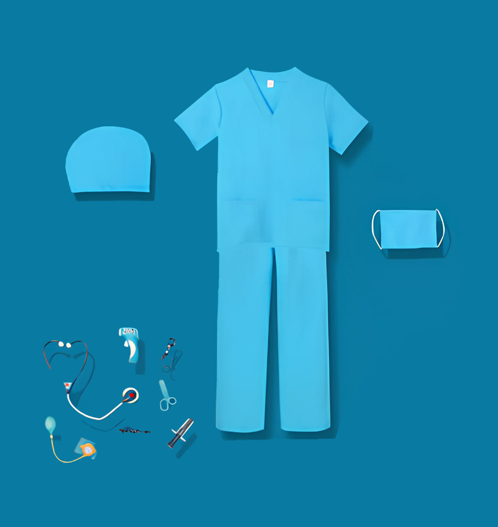 Set De Trajes Disfraces Cuentos Infantiles Varios Personajes Talla S 90-110cm Doctor