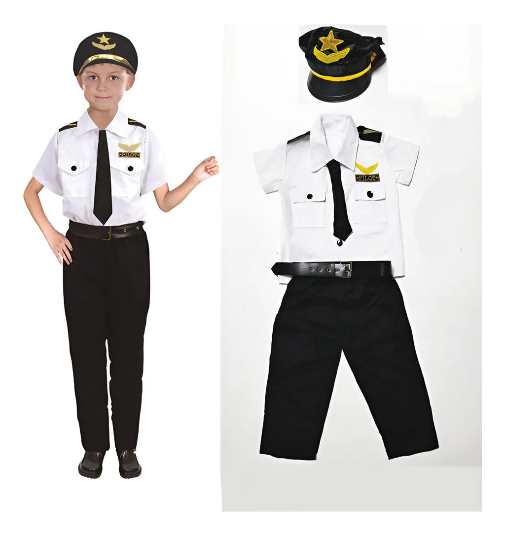Set De Trajes Disfraces Cuentos Infantiles Varios Personajes Talla M 110-120cm Piloto