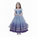 Set De Trajes Disfraces Cuentos Infantiles Varios Personajes Talla M 110-120cm Princesa Elsa