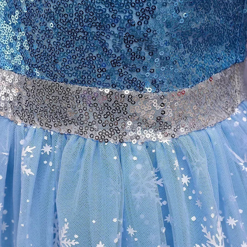 Set De Trajes Disfraces Cuentos Infantiles Varios Personajes Talla M 110-120cm Princesa Elsa