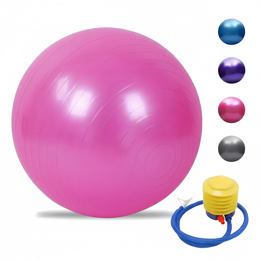 Pelota Balon 75 Cm Pilates Yoga + Inflador Pelotas