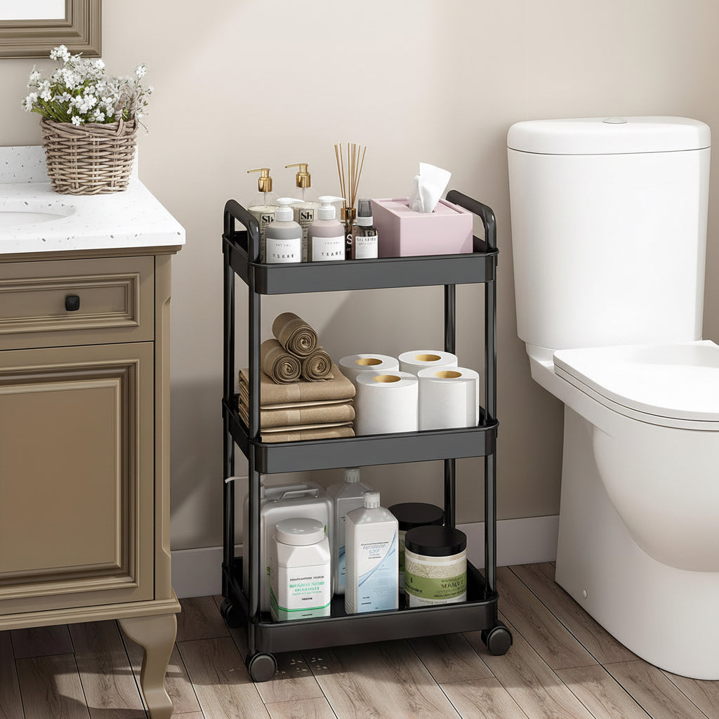 Carrito Organizador Multiusos – 3 Niveles de Orden y Movilidad